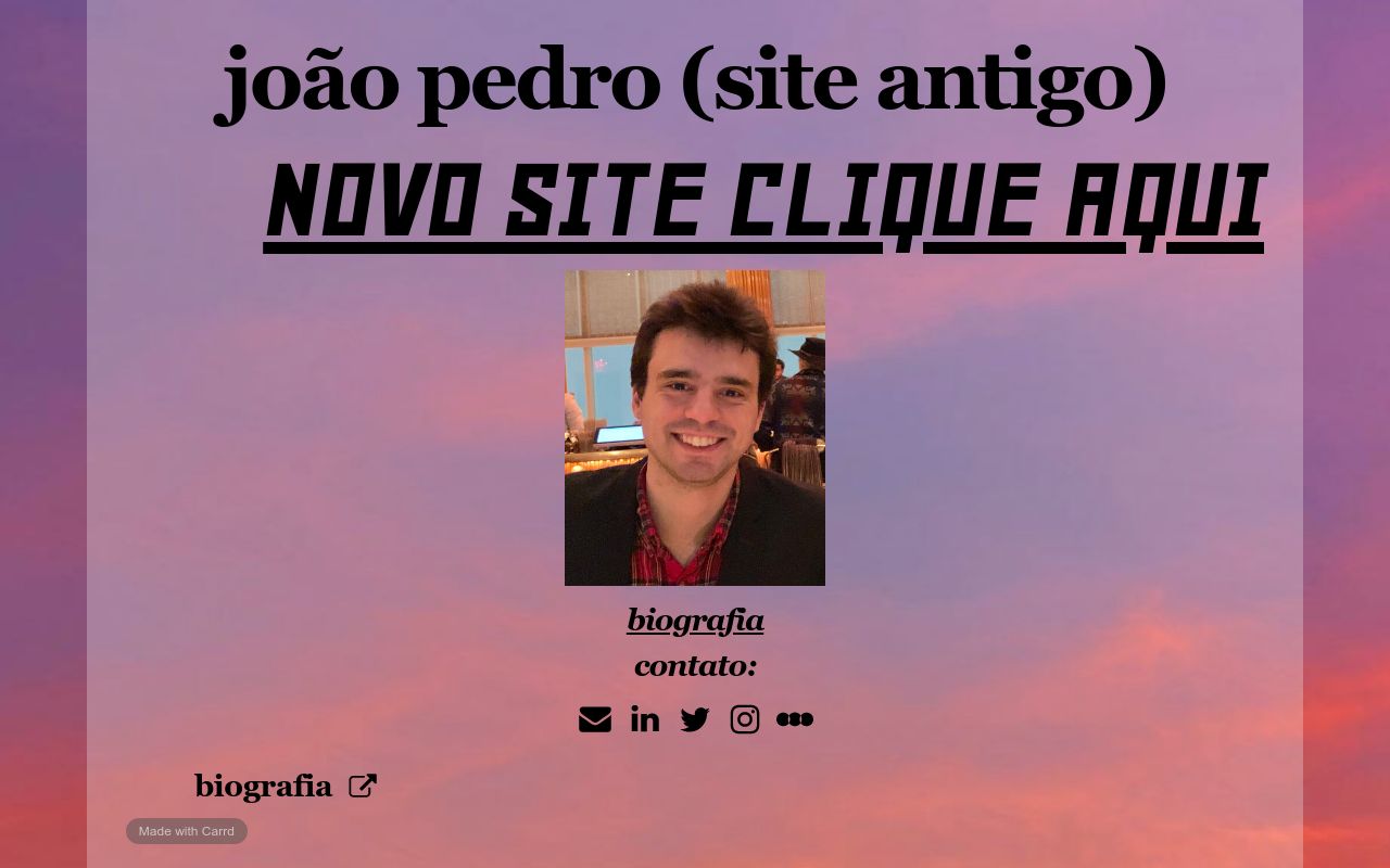 Carrd profile picture for @joaopedro
